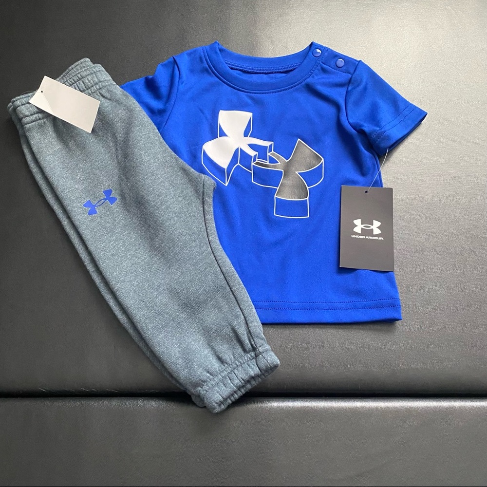 New Under Armour jogger & tee set baby boy sizes